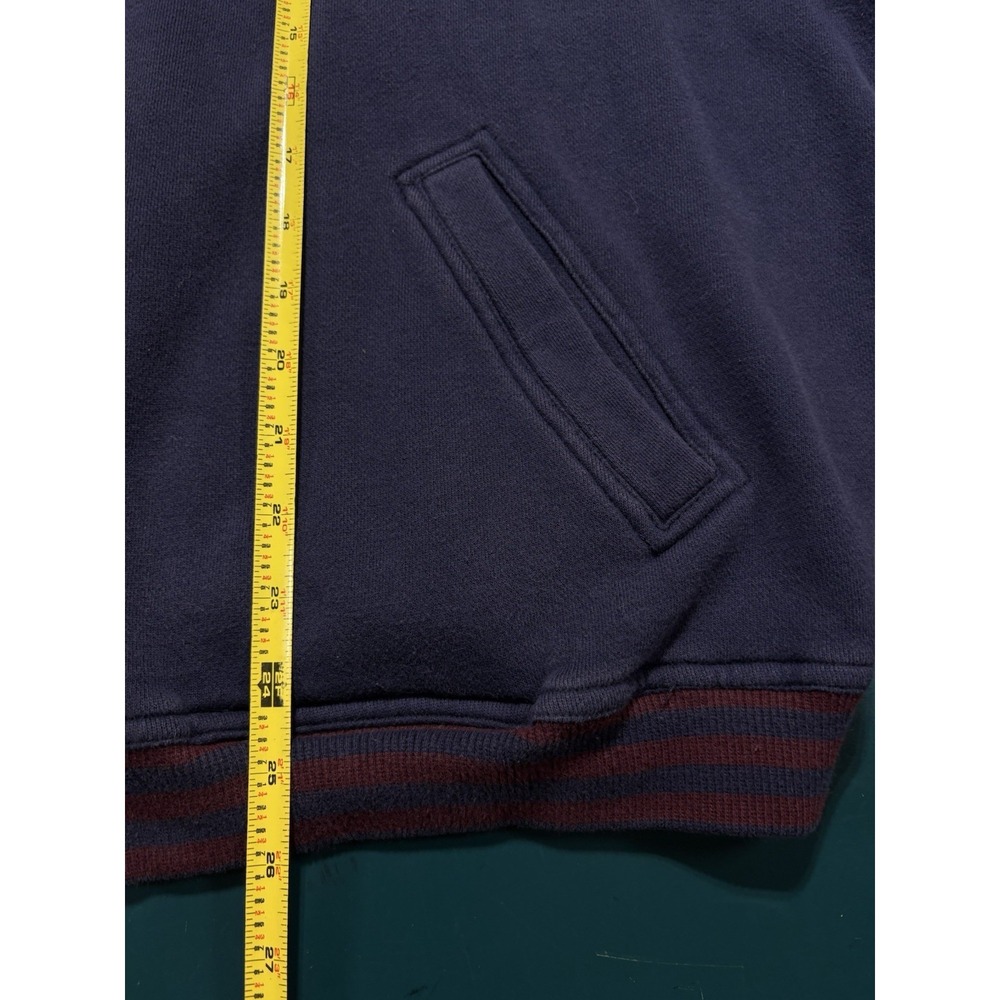 Vintage 90s Gant Varsity Bomber Color Block Sweatshirt Jacket Men's XL Fleece - Picture 9 of 9